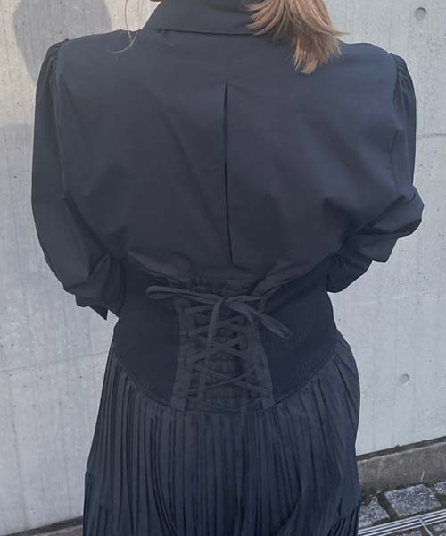 「FRAY I.D」 シャツワンピース 1 ベージュ レディース_画像6