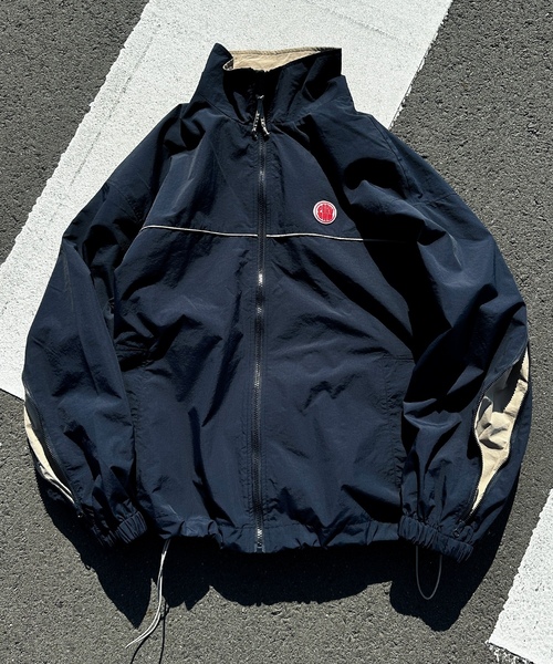 「Perushu」 ナイロンブルゾン MEDIUM ネイビー メンズ_画像6