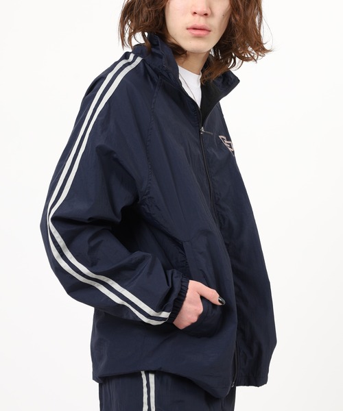YORT【撥水・UVカット】ナイロントラックジャケット セール】Water repellent Ventilation Nylon Jacket/オーバーサイズ 撥