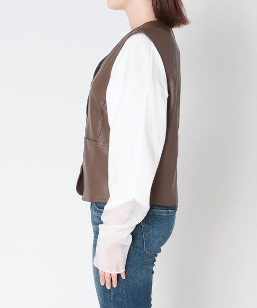 「TITE IN THE STORE」 ベスト 38 ブラウン レディース_画像5