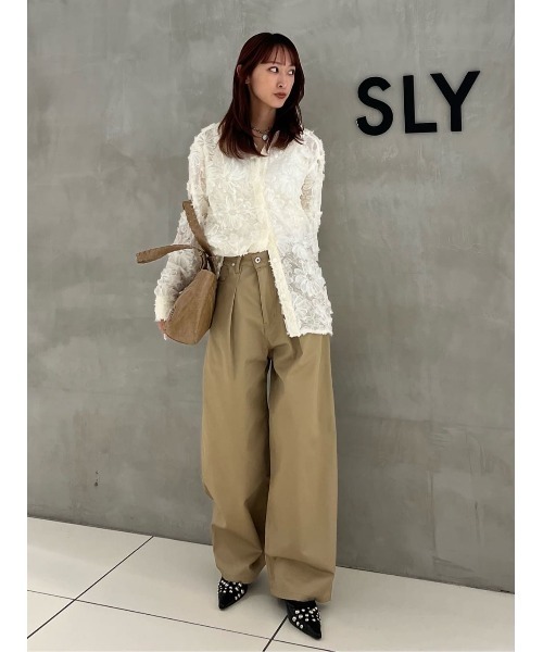 SLY（スライ） ブラウス シャツ LOOSE LACE SH ルーズレースシャツ 春