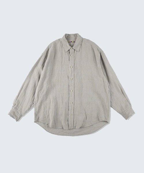 is-ness（イズネス） シャツ 「is-ness/イズネス」Linen Long-Sleeve
