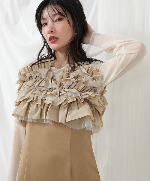 「Kana」 キャミソールワンピース M チャコールグレー レディース_画像9