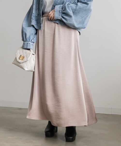 「CLETTE」 フレアスカート 3L モカ レディース_画像4