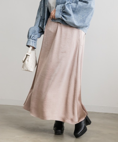 「CLETTE」 フレアスカート 3L モカ レディース_画像5