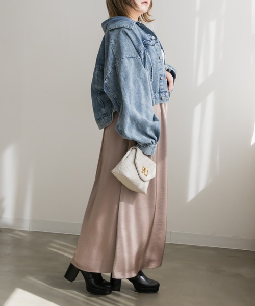 「CLETTE」 フレアスカート 3L モカ レディース_画像6