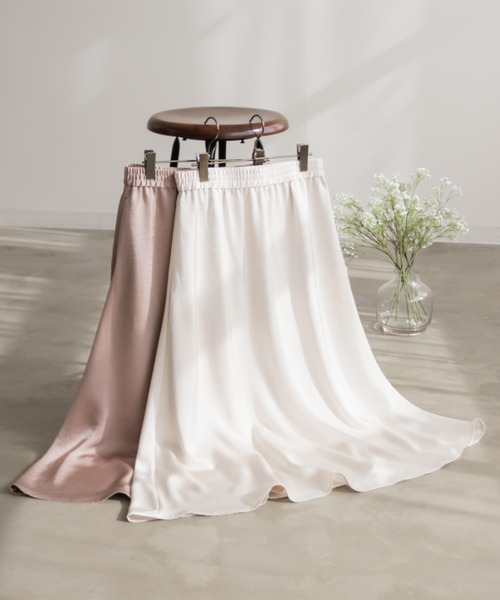 「CLETTE」 フレアスカート 3L モカ レディース_画像8