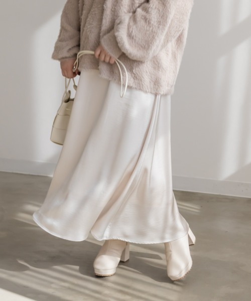 「CLETTE」 フレアスカート 3L モカ レディース_画像9