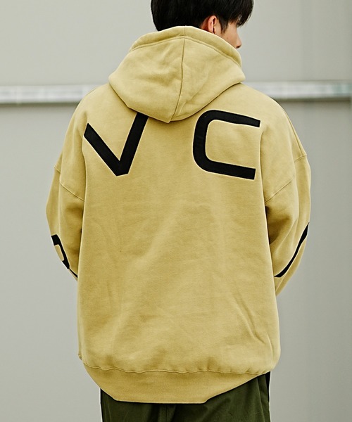 「RVCA」 プルオーバーパーカー X-LARGE ブルー メンズ_画像4