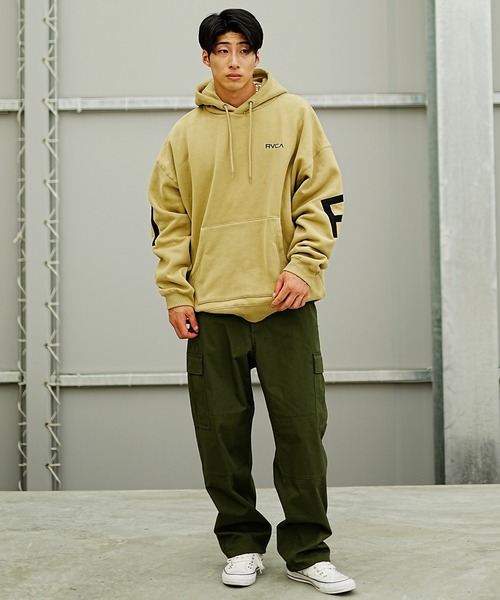 「RVCA」 プルオーバーパーカー X-LARGE ブルー メンズ_画像5