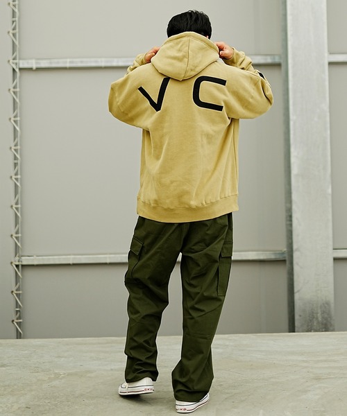 「RVCA」 プルオーバーパーカー X-LARGE ブルー メンズ_画像6