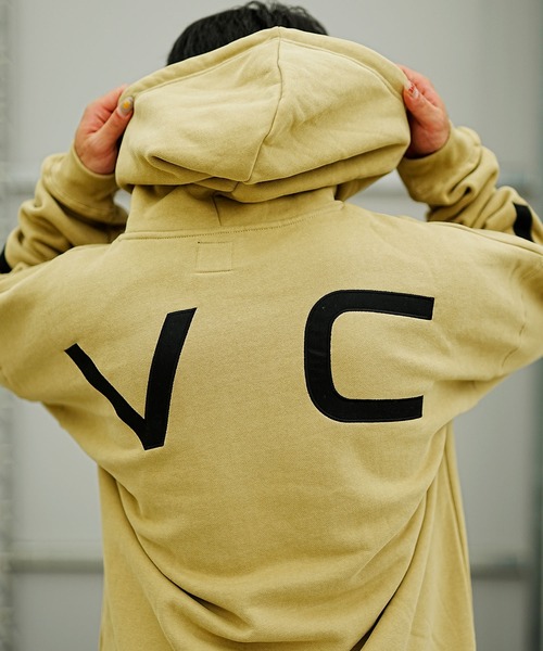「RVCA」 プルオーバーパーカー X-LARGE ブルー メンズ_画像9