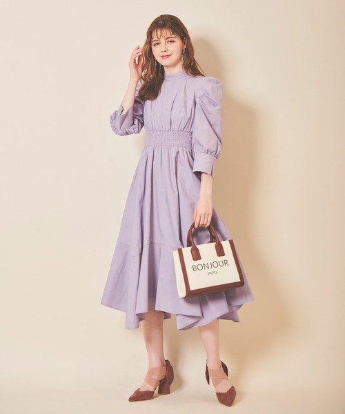 「31 Sons de mode」 長袖ワンピース 38 イエロー レディース_画像5