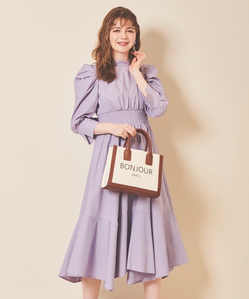 「31 Sons de mode」 長袖ワンピース 38 イエロー レディース_画像8