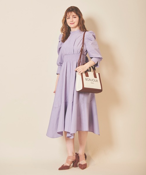 「31 Sons de mode」 長袖ワンピース 38 イエロー レディース_画像9