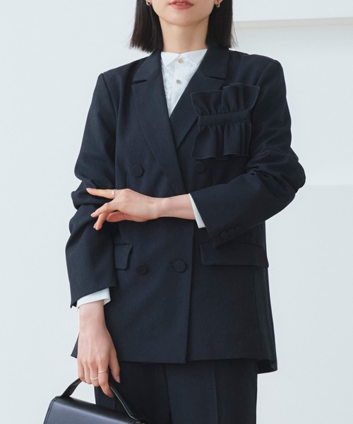 「RUIRUE BOUTIQUE」 パンツスーツ M ブラック レディース_1