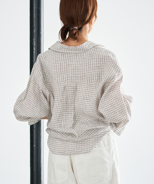 IENA（イエナ） ブラウス シャツ 「セットアップ対応」フレンチリネン