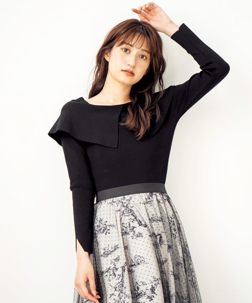 「NOELA」 長袖ニット フリー ブルー レディース_画像6