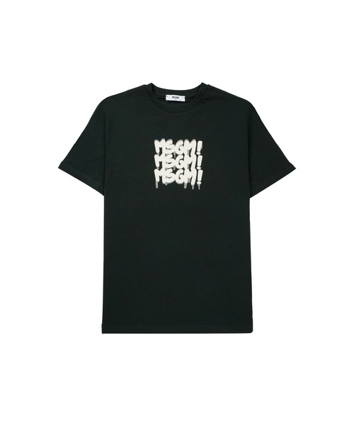 美品◯MSGM キッズTシャツ◯14anni/150cm MSGM KIDS tシャツ スプレーペイント トリプルロゴTシャツ キッズ 子供