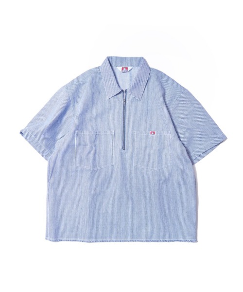 BEN DAVIS（ベンデイビス） tシャツ HICKORY Half Zip Shirts/ ハーフ