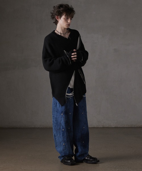 「GRANCY」 デニムパンツ L ライトブルー メンズの画像