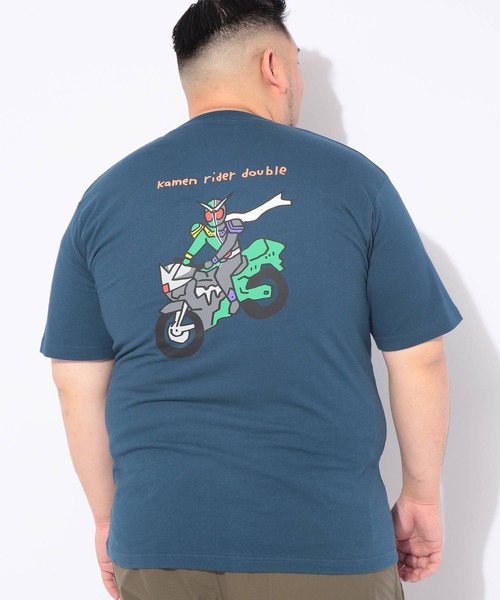 tシャツ Tシャツ 半袖 メンズ 大きいサイズ 仮面ライダー ダブル