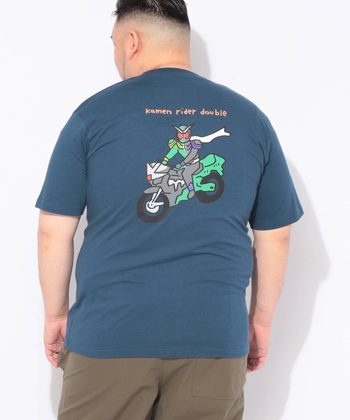 仮面ライダーダブル　 半袖Tシャツ Mサイズ tシャツ Tシャツ 半袖 メンズ 大きいサイズ 仮面ライダー ダブル