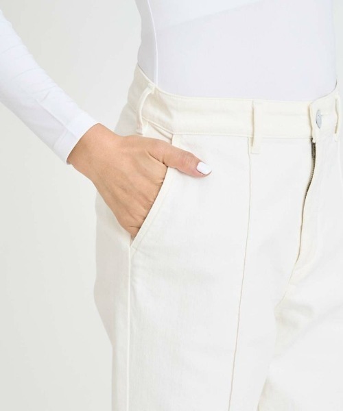 ジーンズ デニム デニムパンツ 「YANUK/ヤヌーク」Pintusk Flare/ピンタックフレアデニムパンツ レディースの画像