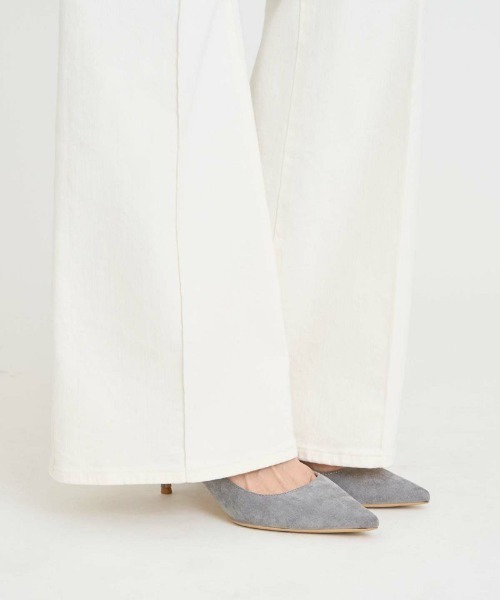 ジーンズ デニム デニムパンツ 「YANUK/ヤヌーク」Pintusk Flare/ピンタックフレアデニムパンツ レディースの画像