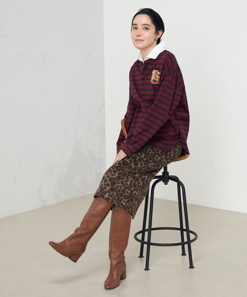 「Rie Miller」 長袖カットソー 38 ブラック レディース_画像8