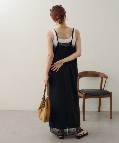 ワンピース 「Noka」レース使いキャミワンピースの画像