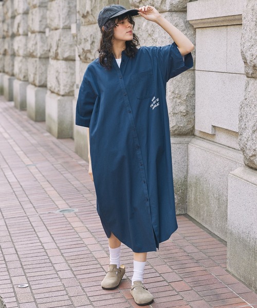 MONO-MART LADY'S」 半袖ワンピース FREE アイボリー レディース