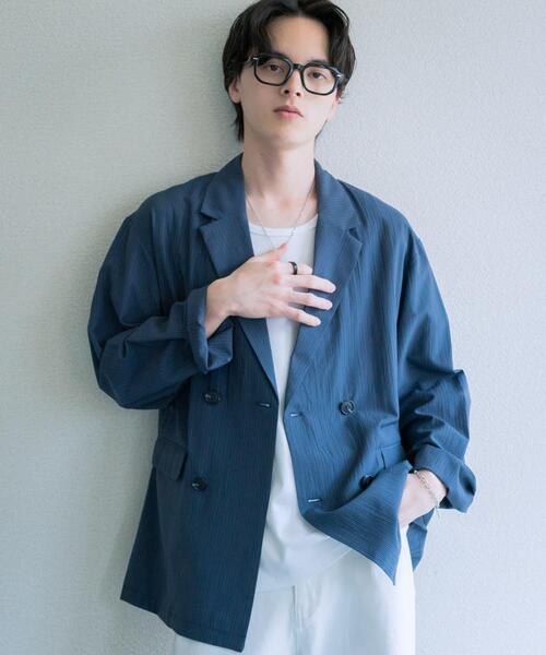 SENSE OF PLACE by URBAN RESEARCH コート ジャケット シアサッカー