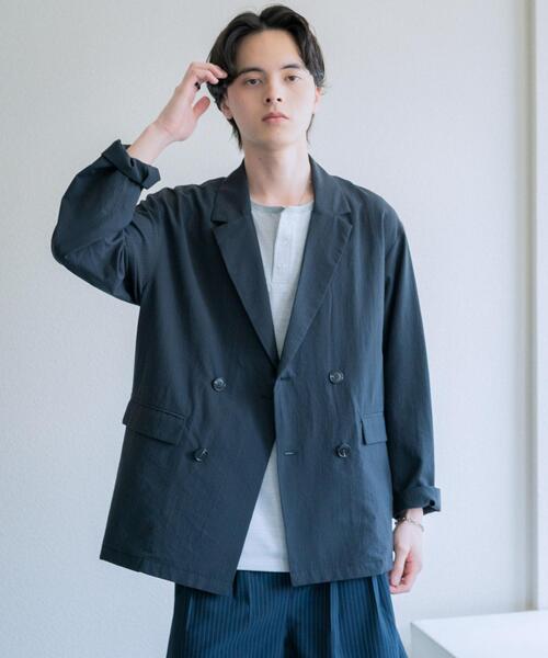 SENSE OF PLACE by URBAN RESEARCH コート ジャケット シアサッカー