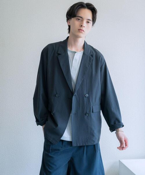 SENSE OF PLACE by URBAN RESEARCH コート ジャケット シアサッカー
