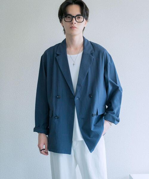 SENSE OF PLACE by URBAN RESEARCH コート ジャケット シアサッカー