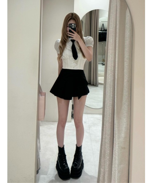 Darich（ダーリッチ） ブラウス シャツ 半袖 DRコルセットタイブラウス