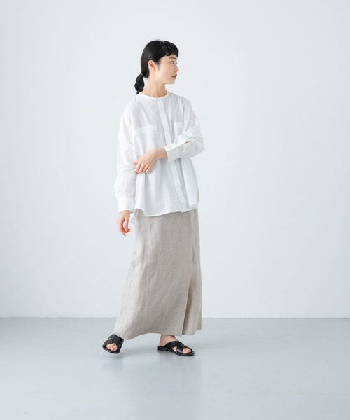 「かぐれ」 長袖ブラウス FREE ブルー レディース_画像6