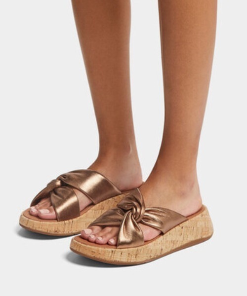 「fitflop」 フラットサンダル US5 シルバー レディース_画像4