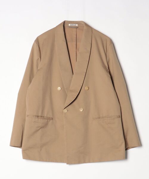AURALEE（オーラリー） SUPER FINE WOOL COTTON TWILL SHAWL COLLAR
