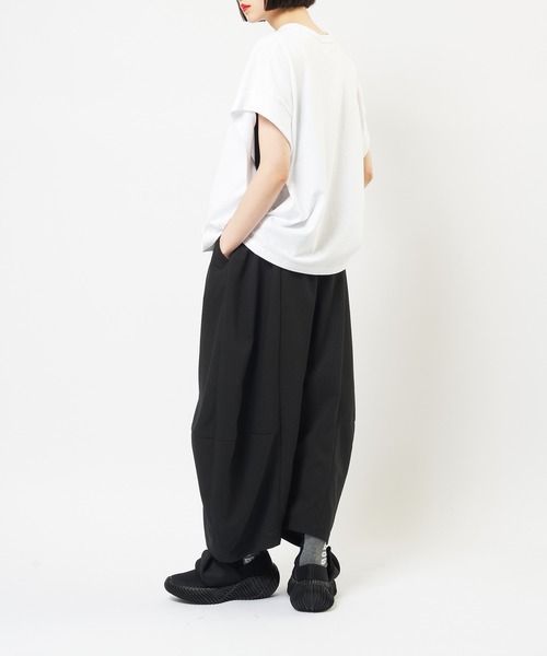 「gomme」 イージーパンツ MEDIUM ブラック レディース_画像7