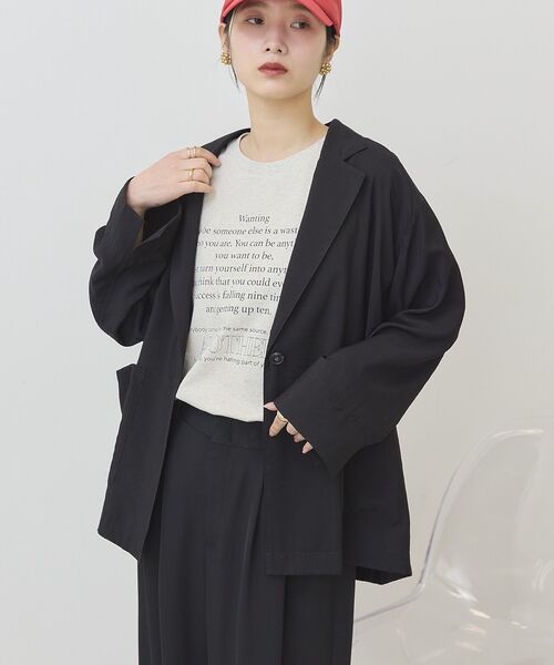 「AMERICAN HOLIC」 テーラードジャケット M モカ レディース_画像2
