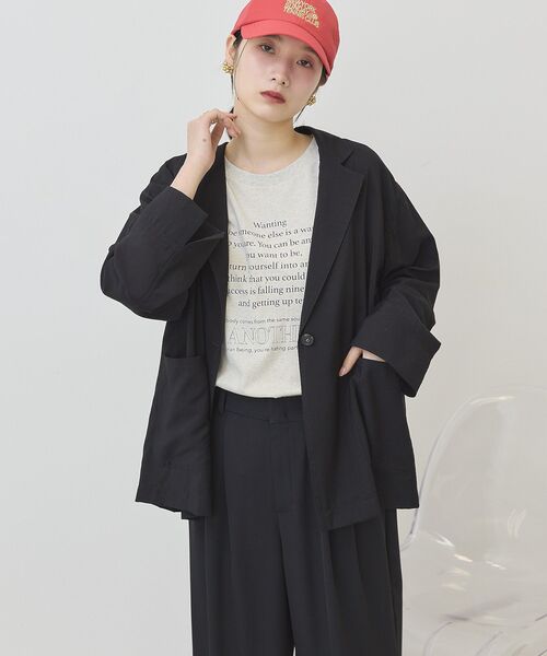 「AMERICAN HOLIC」 テーラードジャケット M モカ レディース_画像3