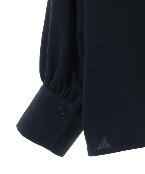 「ef-de」 長袖ブラウス MEDIUM ダークネイビー レディース_画像4