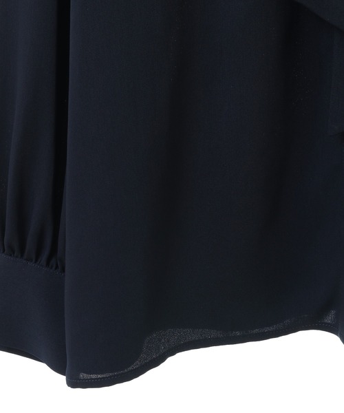 「ef-de」 長袖ブラウス MEDIUM ダークネイビー レディース_画像5