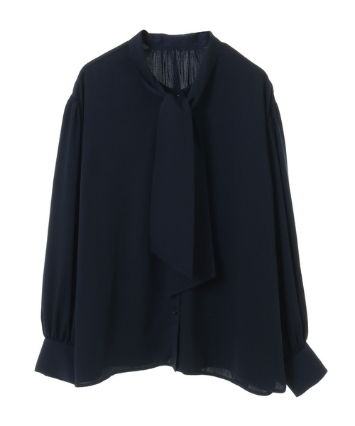 「ef-de」 長袖ブラウス MEDIUM ダークネイビー レディース_画像9