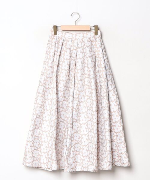 SEVEN TEN 花柄スカート M ベージュ レディース : ZOZOTOWN Yahoo!店