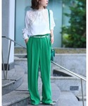 ブラウス シャツ 「ドレスな立ち襟」肩を飾る魅...の詳細画像3
