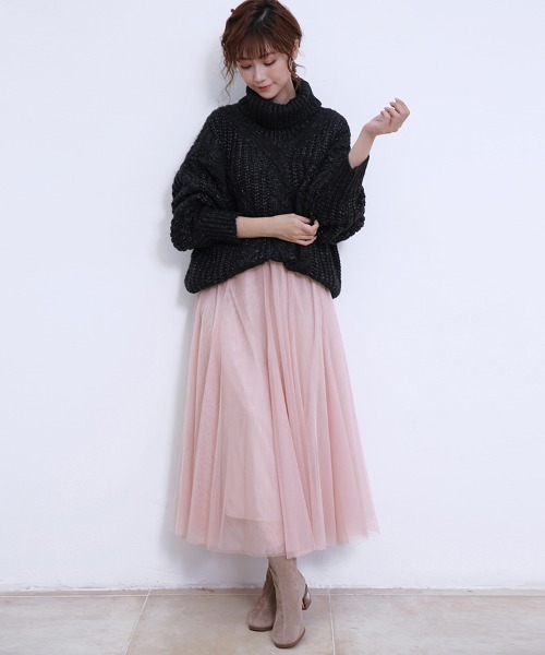 週末限定値下げ　バリエーションチュールフレアスカート スカート 2層チュールフレアスカート : ZOZOTOWN Yahoo!店