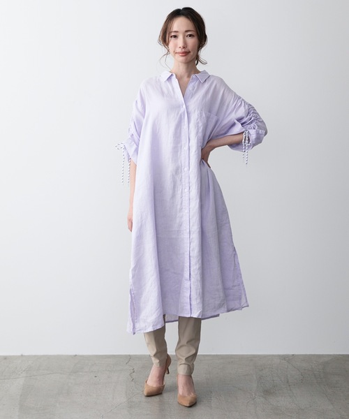 新入荷ワンピース シャツワンピース C H Linen Shirts One Piece リネン シャツワンピース ワンピース チュニック レディースファッション ファッション 10 692 Tahughes Com